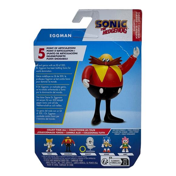 Jakks Pacific Sonic the Hedgehog 2.5" Classic Dr. Eggman Action Figure NIP - Picture 2 of 9